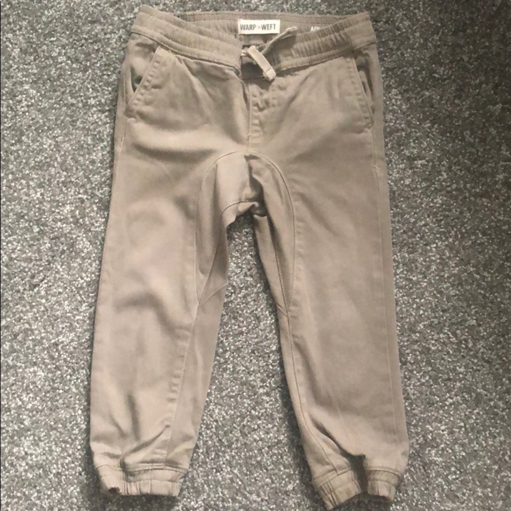 Warp + Weft Khaki Jogger Pants